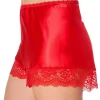 Lady Olga Pyjamas | Luxury Satin French Knickers - Red