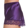 Lady Olga Pyjamas | Luxury Satin French Knickers - Plum