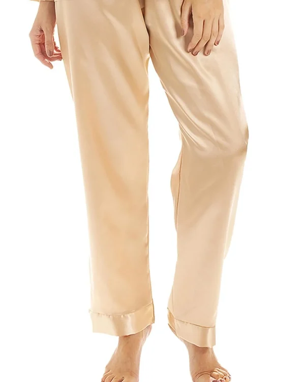 Lady Olga Pyjamas | Satin Pyjamas - Gold