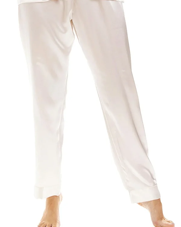 Lady Olga Pyjamas | Satin Pyjamas - Ivory