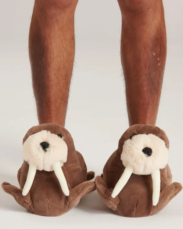 Men Loungeable Adults Walrus Slippers