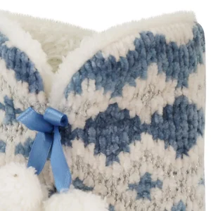 Loungeable Slippers | Blue Fairisle Bootie Slippers