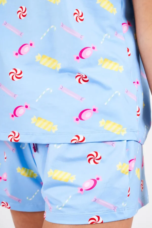 Loungeable Pyjamas | Blue Sweet Dreams Short Pyjamas