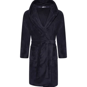 Men Loungeable Fleece Dressing Gown - Navy