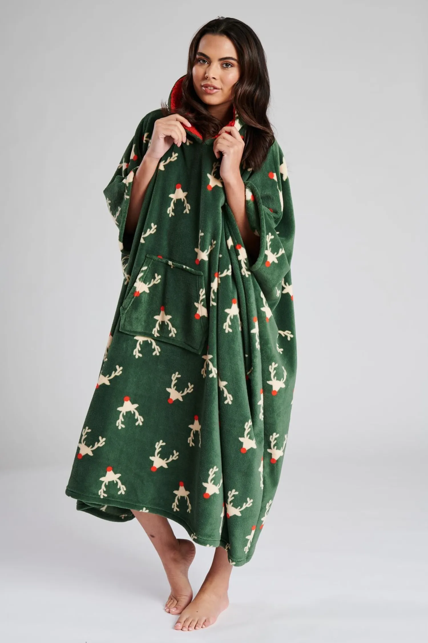 loungeable_forest_reindee_0-1.webp Loungeable Loungewear | Forest Reindeer Hooded Long Poncho