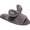 Loungeable Slippers | Fur Bunny Ear Slippers - Grey