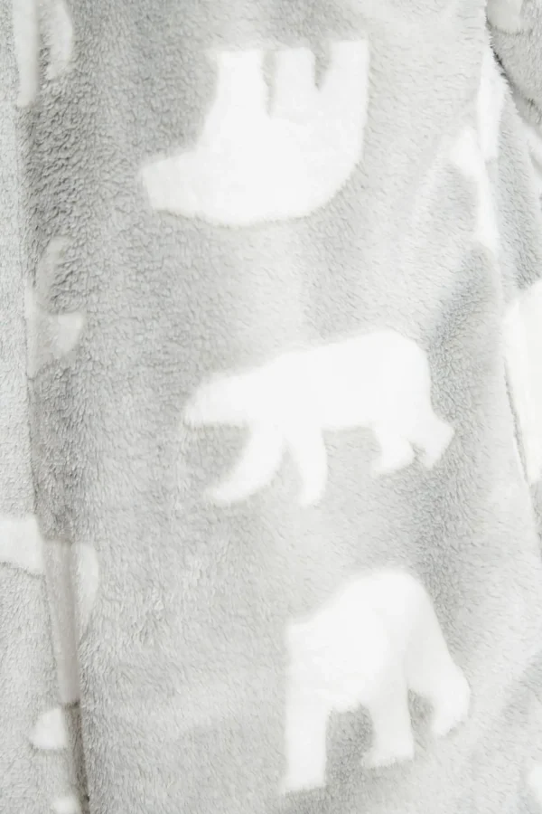 Loungeable Onesies | Grey Polar Bear Onesie