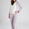 Loungeable Onesies | Lilac Sherpa Hedgehog Onesie