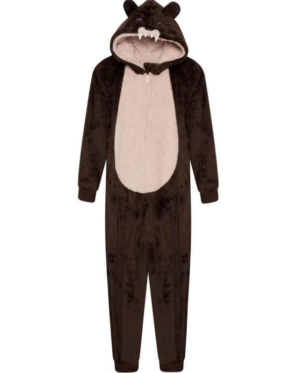 Men Loungeable Mens Brown Bear Onesie