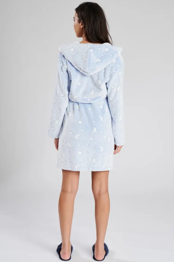 Loungeable Dressing Gowns | Moon & Star Print Dressing Gown