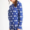 Loungeable Pyjamas | Navy Penguins Long Pyjamas