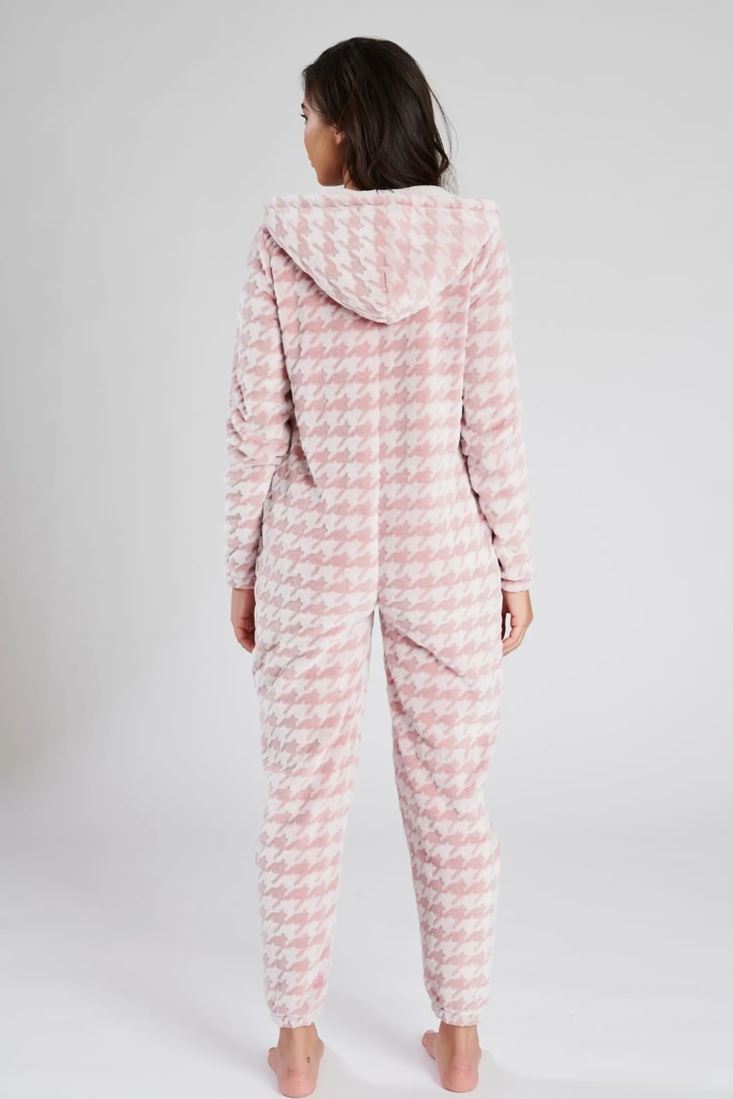 loungeable_pink_houndstoo_2.webp Loungeable Onesies | Pink Houndstooth Onesie