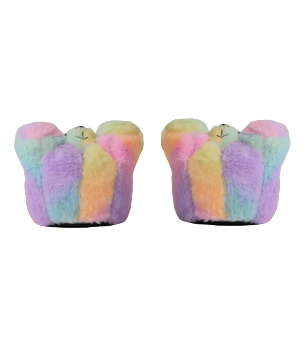 Loungeable Slippers | Rainbow Teddy Bear Slippers