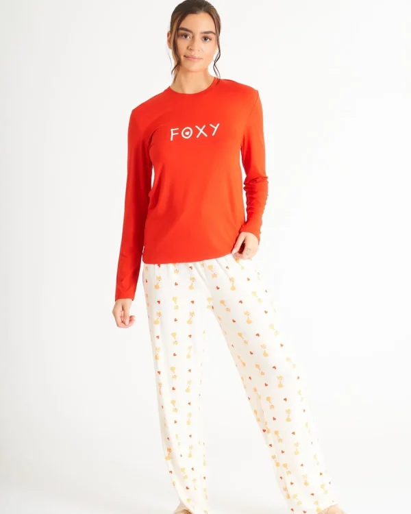 Loungeable Pyjamas | Red Foxy Long Pyjamas