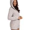 Loungeable Onesies | Sherpa Teddy Romper - Silver