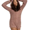Loungeable Onesies | Sherpa Teddy Romper - Taupe