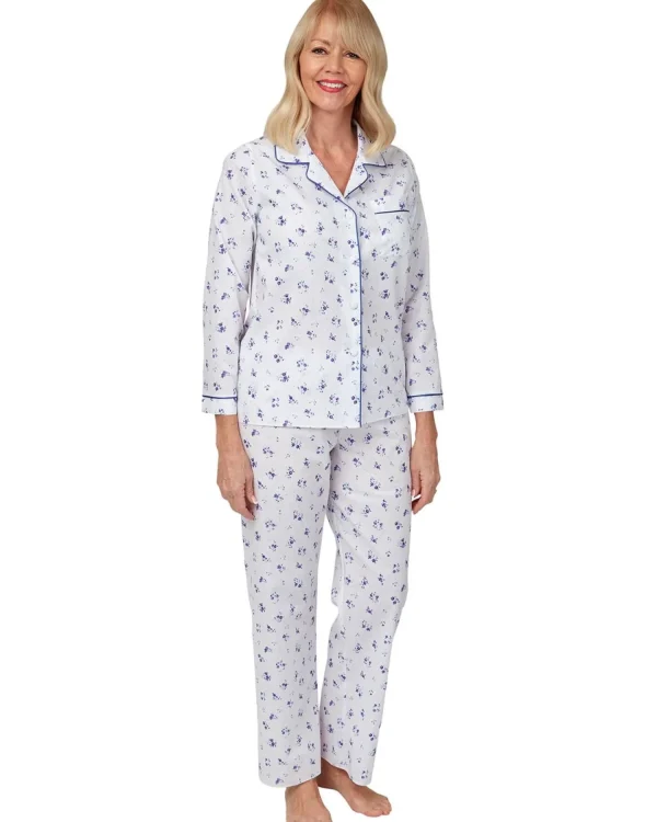Marlon Pyjamas | Long Sleeve Woven Pyjamas - Blue