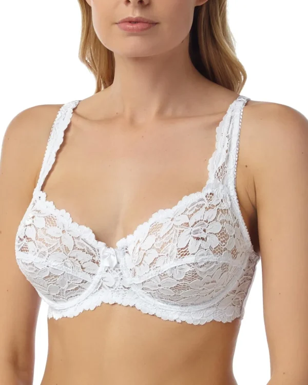Marlon Bras | Scalloped Lace Underwired Bra - White