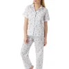 Marlon Pyjamas | Short Sleeve Woven Pyjamas - Lilac Sprig