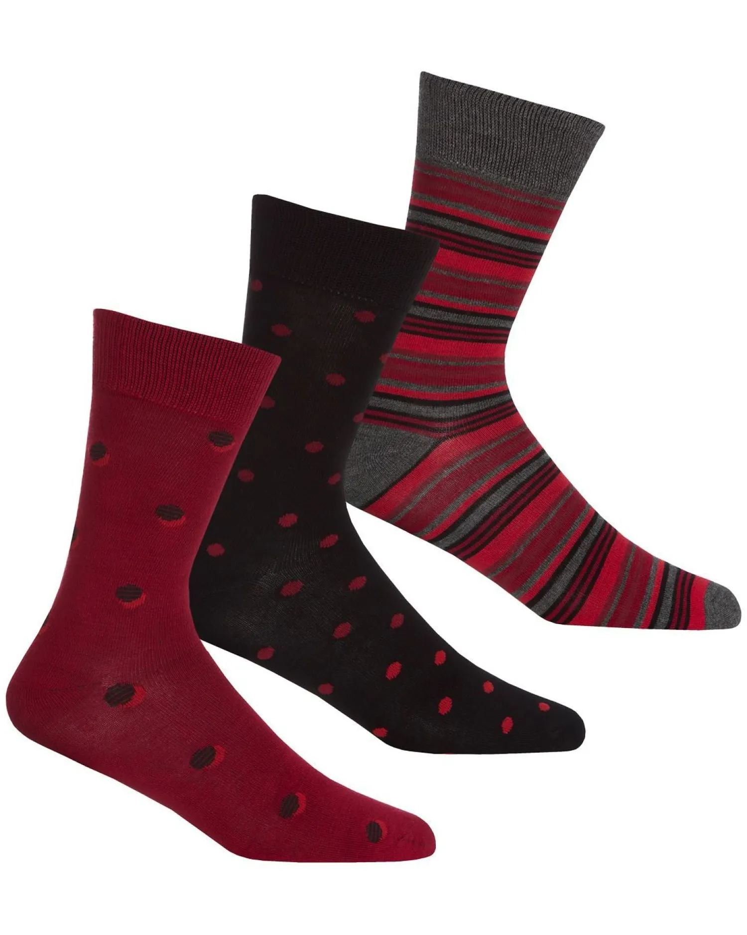 mens__pack_bamboo_socks___2-1.webp Men PandaStick Mens 6 Pack Bamboo Socks - Spot/Stripe Mix