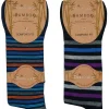 Men PandaStick Mens 6 Pack Comfort Fit Bamboo Socks - Stripe Mix