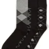 Men PandaStick Mens 6 Pack Comfort Fit Bamboo Socks - Argyle