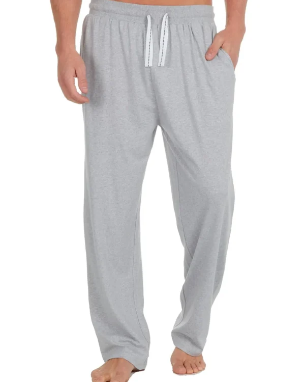 Men Momenti Mens Jersey Cotton Rich Lounge Pants - Grey