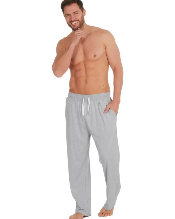 Men Momenti Mens Jersey Cotton Rich Lounge Pants - Grey
