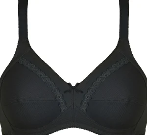 Naturana Bras | 100% Cotton Everyday Bra - Black