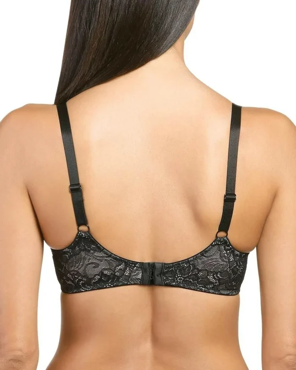 * Bras | Naturana Blue Label Underwired Lace Bra - Black/Lt. Beige