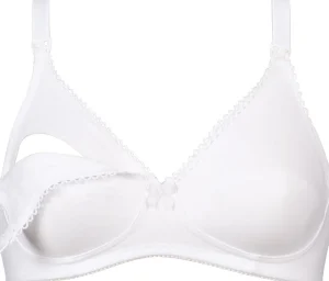 Naturana Bras | Drop Cup Nursing Bra - White
