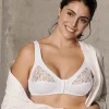 Naturana Bras | Front Fastening Soft Cup Bra - White