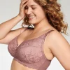 Naturana Bras | Lace Drop Cup Nursing Bra - Mauve