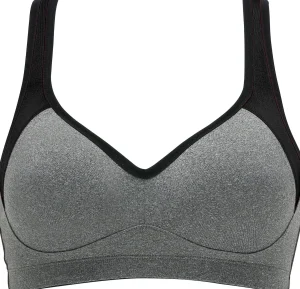 Naturana Bras | Padded Sports Bra - Grey/Black