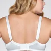 Naturana Bras | Satin & Lace Underwired Bra - White