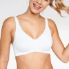 Naturana Bras | Wireless Elasticup Bra - White