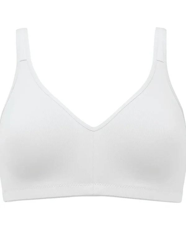 Naturana Bras | Wireless Elasticup Bra - White