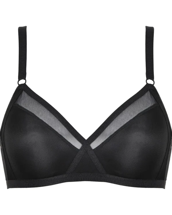 Naturana Bras | Wireless Full Cup Bra - Black