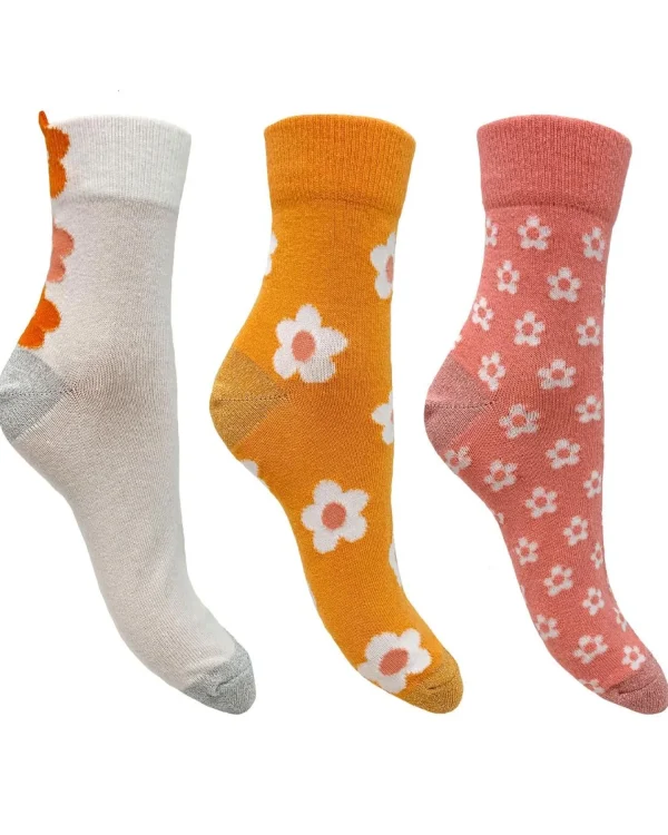 Nice Socks Socks | Womens 3 Pack Daisy Socks