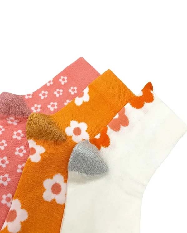 Nice Socks Socks | Womens 3 Pack Daisy Socks