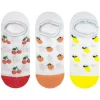 Nice Socks Socks | Womens 3 Pack Fruit Invisible Liner Socks