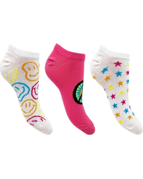 Nice Socks Socks | Womens 3 Pack Peace Trainer Socks