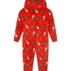 Kids Nifty Kids Red Christmas Print Onesie