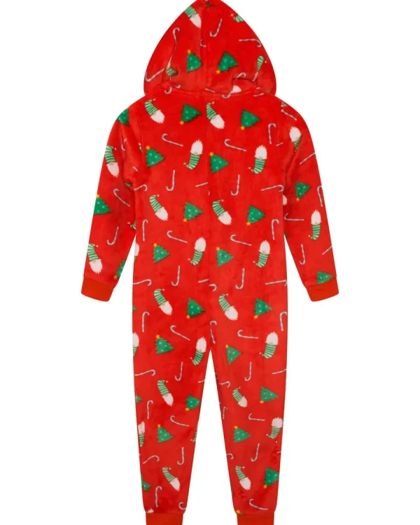 Kids Nifty Kids Red Christmas Print Onesie