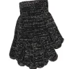 Kids * 2 Pack Kids Lurex Magic Gloves - Black