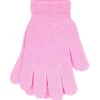 Kids * 2 Pack Kids Lurex Magic Gloves - Pink