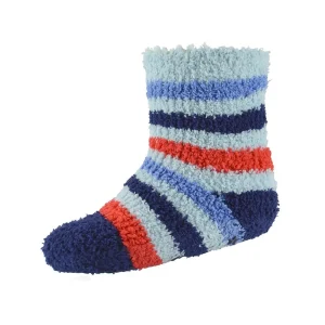 Kids Snuggle Shop 4 Pairs Baby Boys Blue Stripe Cosy Socks