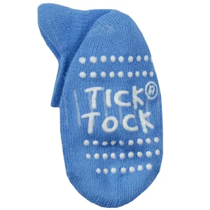 Kids Tick Tock 6 Pairs Baby Terry Socks - Blue/Grey