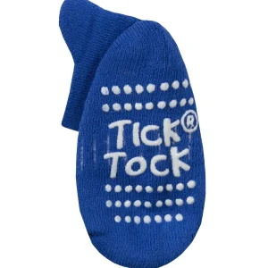 Kids Tick Tock 6 Pairs Baby Terry Socks - Blue/Grey