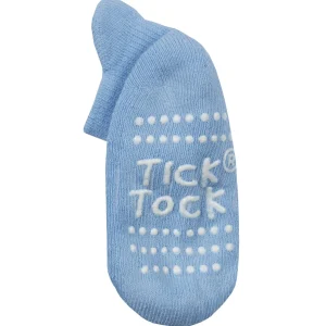 Kids Tick Tock 6 Pairs Baby Terry Socks - Blue/Grey